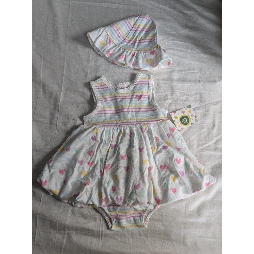 *NEW* Summer Dress Onesie & Hat, 9M